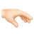 Palm Down Hand: Light Skin Tone