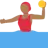 Woman Playing Water Polo: Medium-Dark Skin Tone