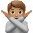 Person Gesturing No: Medium Skin Tone