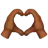 Heart Hands: Medium-Dark Skin Tone
