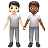 People Holding Hands: Light Skin Tone, Medium-Dark Skin Tone