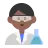Man Scientist: Medium-Dark Skin Tone