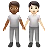 People Holding Hands: Medium-Dark Skin Tone, Light Skin Tone