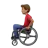 Man In Manual Wheelchair: Medium Skin Tone