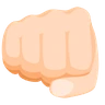 Oncoming Fist: Light Skin Tone Emoji 👊🏻 image - Facebook Messenger (2016) style