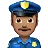 Man Police Officer: Medium Skin Tone