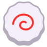 Pastel de pescado con diseño de remolino Emoji 🍥 image - Microsoft Classic 2D style
