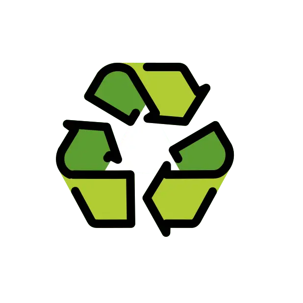 Símbolo de reciclagem universal preto