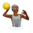 Person Playing Water Polo: Medium-Dark Skin Tone