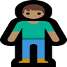 Person Standing: Medium Skin Tone Emoji 🧍🏽 image - Microsoft Windows 10 Segoe UI Emoji style