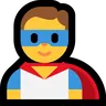 Man Superhero Emoji 🦸‍♂️ image - Microsoft Windows 10 Segoe UI Emoji style