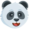 Face de panda Emoji 🐼 image - Facebook Messenger (2016) style