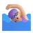 Woman Swimming: Medium-Light Skin Tone