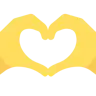 Emoji Mani A Cuore 🫶 image - Twitter / X (Twemoji) style