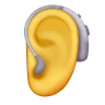 Emoji Ureche cu aparat auditiv 🦻 image - Samsung style