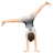 Person Cartwheeling: Light Skin Tone
