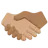 Handshake: Medium Skin Tone, Medium-Dark Skin Tone