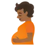 Pregnant Person: Medium-Dark Skin Tone Emoji 🫄🏾 image - Google Noto Color style