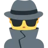 Man Detective Emoji 🕵️‍♂️ image - Twitter / X (Twemoji) style