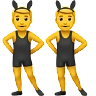 Men With Bunny Ears Emoji 👯‍♂️ image - Apple style