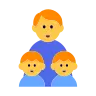 Family: Man, Boy, Boy Emoji 👨‍👦‍👦 image - Tossface style