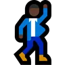 Man Dancing: Dark Skin Tone Emoji 🕺🏿 image - Microsoft Windows 10 Segoe UI Emoji style