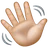 Waving Hand: Medium-Light Skin Tone