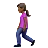 Woman Walking: Medium-Dark Skin Tone