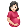 Pregnant Woman: Light Skin Tone Emoji 🤰🏻 image - Huawei Harmony OS style