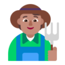 Farmer: Medium Skin Tone Emoji 🧑🏽‍🌾 image - Microsoft Classic 2D style