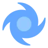 Cyclone Emoji 🌀 image - Tossface style
