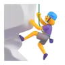 Woman Climbing Emoji 🧗‍♀️ image - Microsoft 3D Fluent style