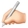 Writing Hand: Light Skin Tone Emoji ✍🏻 image - Huawei Harmony OS style