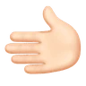 Leftwards Hand: Light Skin Tone Emoji 🫲🏻 image - Huawei Harmony OS style