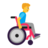 Man In Manual Wheelchair Facing Right