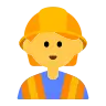 İnşaat işçisi Emoji 👷 image - Tossface style