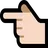 Backhand Index Pointing Left: Light Skin Tone