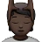 Person Getting Massage: Dark Skin Tone