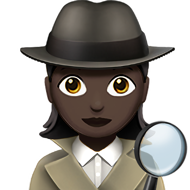 Woman Detective: Dark Skin Tone