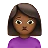 Woman Frowning: Medium-Dark Skin Tone