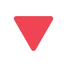 Red Triangle Pointed Down Emoji 🔻 image - Tossface style