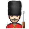 Guard: Light Skin Tone Emoji 💂🏻 image - WhatsApp style