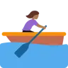 Woman Rowing Boat: Medium-Dark Skin Tone Emoji 🚣🏾‍♀️ image - Twitter / X (Twemoji) style