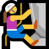 Woman Climbing Emoji 🧗‍♀️ image - Microsoft Windows 10 Segoe UI Emoji style