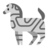 Zebra față