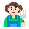 Farmer: Light Skin Tone Emoji 🧑🏻‍🌾 image - Microsoft Classic 2D style