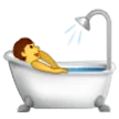 Person Taking Bath