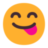 Rosto Saboreando Deliciosa Comida Emoji 😋 image - Microsoft Classic 2D style