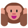 聞こえない猿 Emoji 🙉 image - Microsoft Classic 2D style