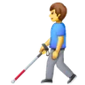 Man With White Cane Emoji 👨‍🦯 image - Samsung style